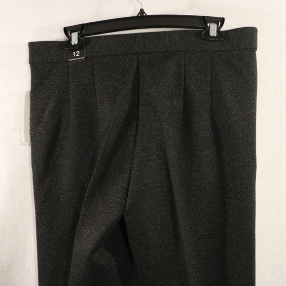 Amanda & Chelsea Black Knit Slim Legs Pants Sz 12 - Picture 6 of 8